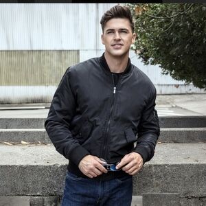 Fossa Apparel 1518 Wingover Bomber Jacket Sz M UNISEX